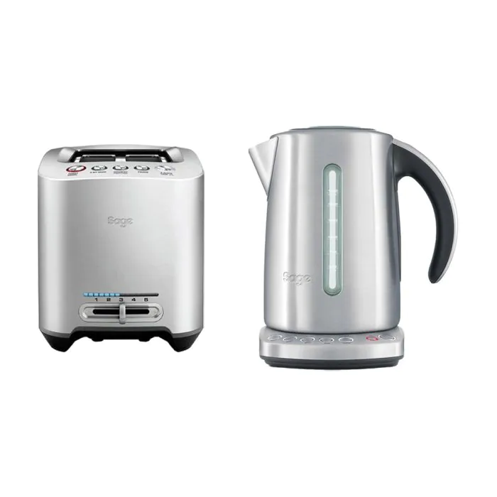 Sage BTA825UK the Smart Toast 2-Slice Toaster with SKE825BSS the Smart  Kettle Stainless Steel