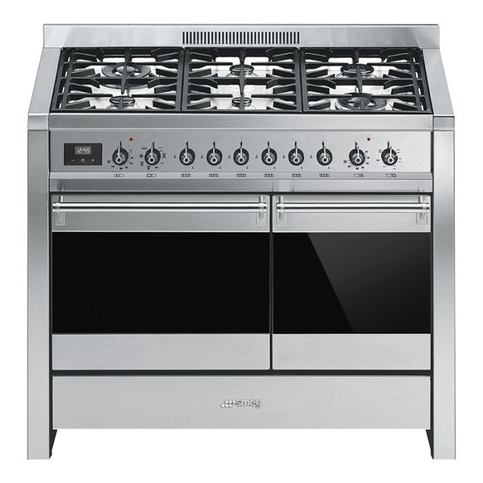 Smeg A2-81 100cm Opera Dual Fuel Range Cooker - Stainless Steel main product photo