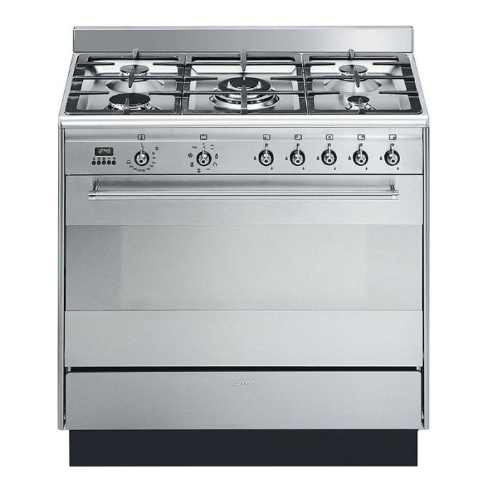 Smeg SUK91MFX9 90cm Concert Dual Fuel Range Cooker - Stainless Steel main product photo