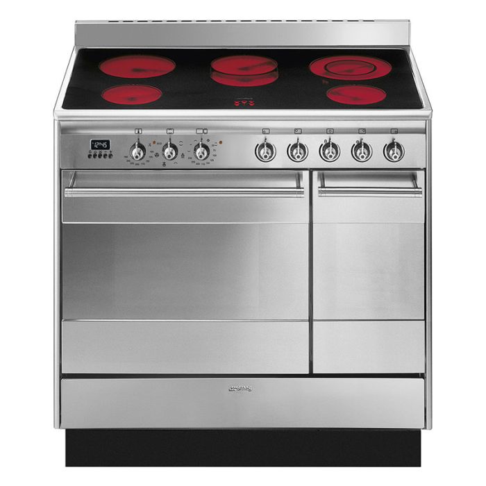 Smeg SUK92CMX9 90cm Concert Electric Range Cooker - Stainless Steel main product photo