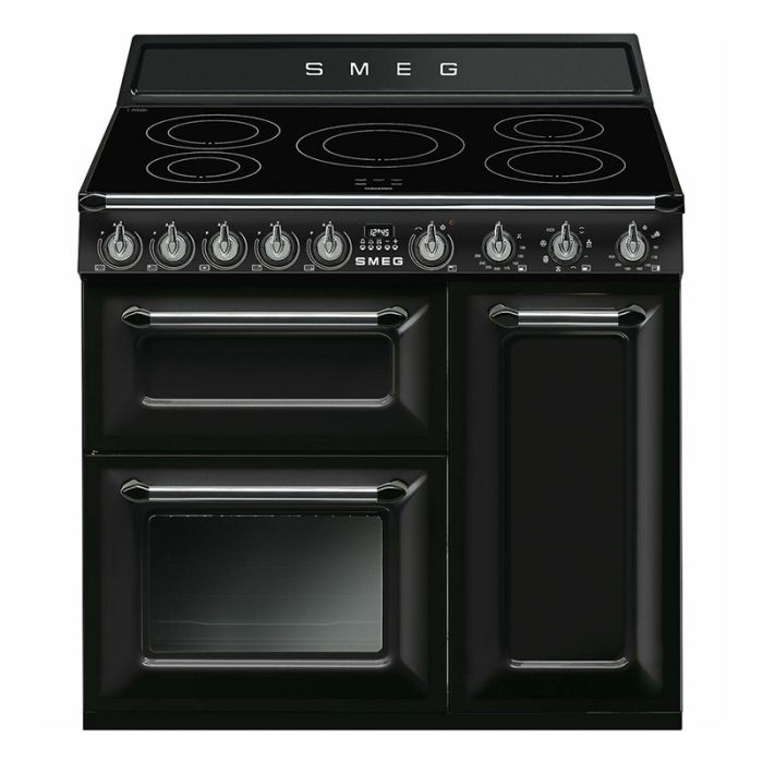 Smeg TR93IBL2 90cm Victoria Electric Range Cooker - Black main product photo