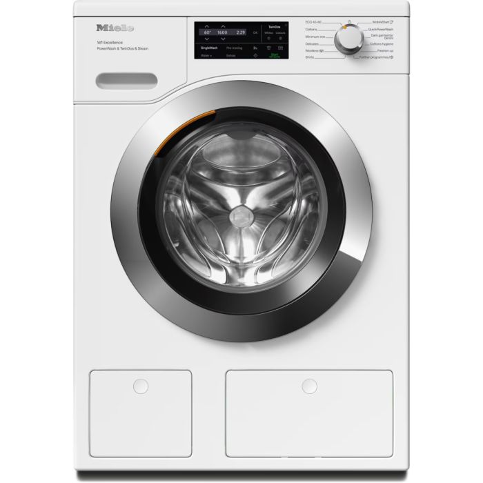 Miele WEJ885 WCS PWash & TDos & Steam 9kg Washing Machine - Lotus White main product photo