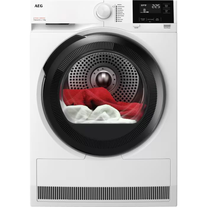 Aeg White Tr719a4b 7000 Sensidry Heat Pump Tumble Dryer 9Kg