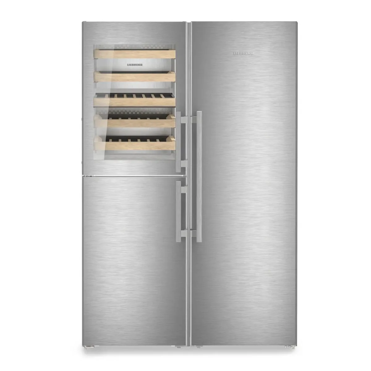 Nearly New - Liebherr XRCst 5295 Peak Side-by-Side Fridge Freezer with BioFresh, NoFrost & Wine Tempering Compartment - Stainless Steel
