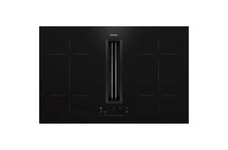 Miele KMDA 7473 FL-U Silence Induction Hob with Integrated Vapour Extraction - Black