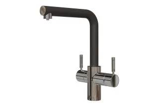 InSinkErator 3N1 L Shape Steaming Hot Water Tap - Anthracite