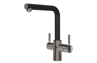 InSinkErator 3N1 L Shape Steaming Hot Water Tap - Black
