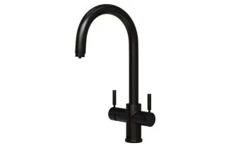 InSinkErator 3N1 Essentials J Shape Steaming Hot Water Tap - Black Velvet