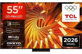 TCL 55A400UUK 55" QD-Mini LED 4K Smart TV (2026)