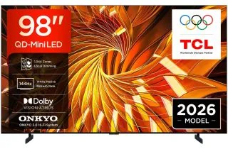 TCL 98A400UUK 98" QD-Mini LED 4K Smart TV (2026)