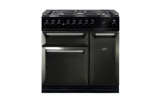AGA Masterchef Deluxe 90 Dual Fuel with Gas Hob Range Cooker - Pewter