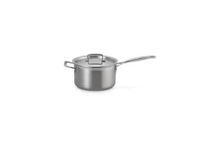 Le Creuset 3-ply Stainless Steel 20cm Saucepan with Lid and Helper Handle