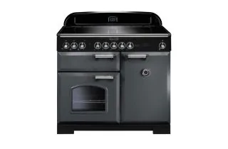Rangemaster Classic Deluxe 100 Induction Range Cooker (Chrome Details) - Slate