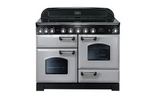 Rangemaster Classic Deluxe 110 Induction Range Cooker (Chrome Details) - Royal Pearl