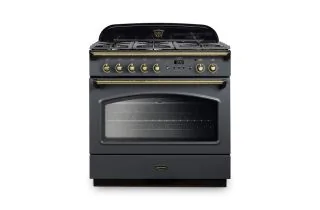Rangemaster Classic 90 FX Dual Fuel Range Cooker (Brass Details) - Slate