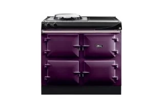 AGA Compact 100 Electric with Induction Hob Range Cooker - Aubergine