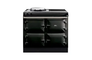 AGA Compact 100 Electric with Induction Hob Range Cooker - Black
