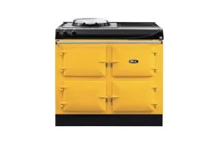 AGA Compact 100 Electric with Induction Hob Range Cooker - Mustard