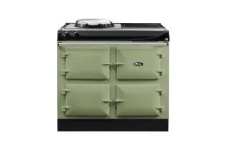 AGA Compact 100 Electric with Induction Hob Range Cooker - Olivine
