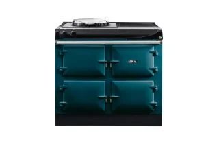 AGA Compact 100 Electric with Induction Hob Range Cooker - Salcombe Blue