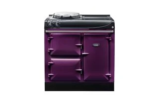 AGA Compact 90 Electric with Induction Hob Range Cooker - Aubergine