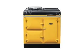 AGA Compact 90 Electric with Induction Hob Range Cooker - Mustard