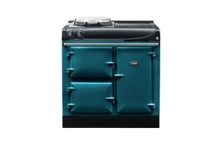 AGA Compact 90 Electric with Induction Hob Range Cooker - Salcombe Blue