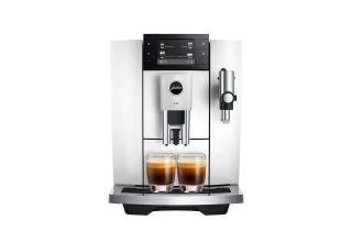 Jura 15841 E8 Bean to Cup Coffee Machine - Piano White