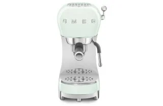 Smeg CF02PGUK 50's Style Espresso Coffee Machine with Steam Wand - Pastel Green