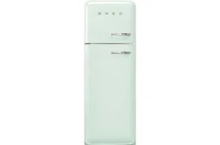 Smeg FAB30LPG6 60cm 50s Style Left Hand Hinge Freezer Over Fridge - Pastel Green
