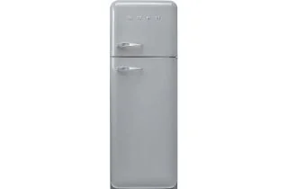 Smeg FAB30RSV6 60cm 50s Style Right Hand Hinge Freezer Over Fridge - Silver