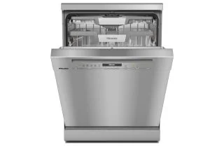 Ex Display - Miele G 7040 SC Front AutoDos Freestanding Dishwasher - Clean Steel