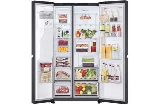 LG GSLC40EPPE NatureFRESH 638L American Fridge Freezer - Essence Matte Black