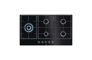 Nearly New - AEG HKB95820NB 6000 Gas on Glass Hob
