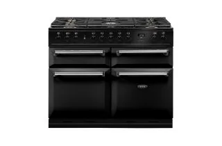 AGA Masterchef Deluxe 110 Dual Fuel Range Cooker - Black