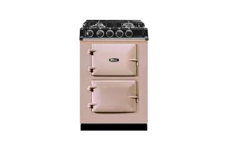 AGA Mini Cast Iron 60 Dual Fuel with Gas Hob Range Cooker - Blush