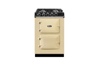 AGA Mini Cast Iron 60 Dual Fuel with Gas Hob Range Cooker - Cream