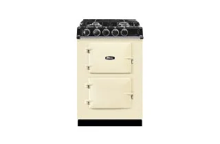 AGA Mini Cast Iron 60 Dual Fuel with Gas Hob Range Cooker - Linen
