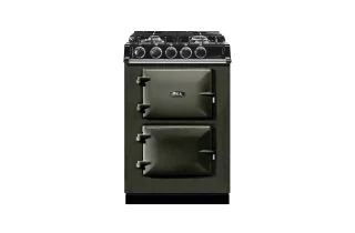 AGA Mini Cast Iron 60 Dual Fuel with Gas Hob Range Cooker - Pewter