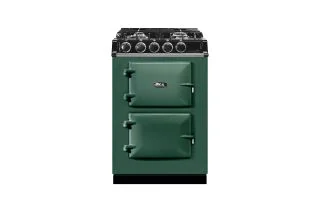 AGA Mini Cast Iron 60 Dual Fuel with Gas Hob Range Cooker - Racing Green