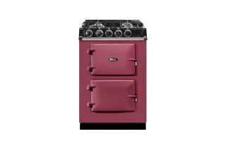 AGA Mini Cast Iron 60 Dual Fuel with Gas Hob Range Cooker - Raspberry