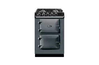 AGA Mini Cast Iron 60 Dual Fuel with Gas Hob Range Cooker - Slate