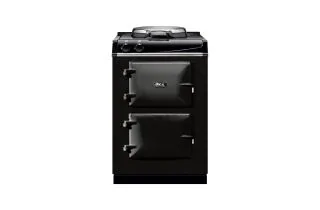 AGA Mini Cast Iron 60 Electric with Cast-Iron Hotplate Range Cooker - Black