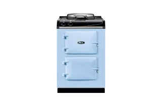AGA Mini Cast Iron 60 Electric with Cast-Iron Hotplate Range Cooker - Duck Egg Blue