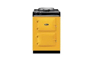 AGA Mini Cast Iron 60 Electric with Cast-Iron Hotplate Range Cooker - Mustard