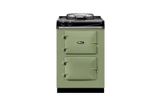 AGA Mini Cast Iron 60 Electric with Cast-Iron Hotplate Range Cooker - Olivine