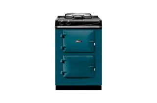 AGA Mini Cast Iron 60 Electric with Cast-Iron Hotplate Range Cooker - Salcombe Blue