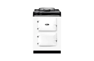 AGA Mini Cast Iron 60 Electric with Cast-Iron Hotplate Range Cooker - White