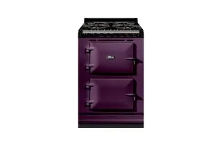 AGA Mini Conventional 60 Dual Fuel with Gas Hob Range Cooker - Aubergine