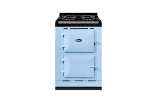 AGA Mini Conventional 60 Dual Fuel with Gas Hob Range Cooker - Duck Egg Blue